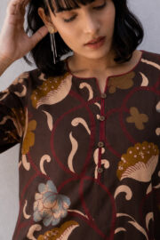 AADIVAA Ethnic Motifs Printed Pure Cotton Blend Kurti - Image 4