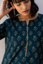 AADIVAA Ethnic Motifs Printed Pure Cotton Blend Kurti - Image 6
