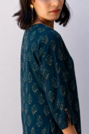 AADIVAA Ethnic Motifs Printed Pure Cotton Blend Kurti - Image 3